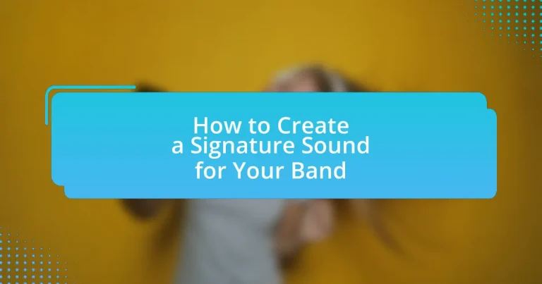 How to Create a Signature Sound for Your Band